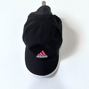 Adidas Adizero Running Hat Black Pink Performance Adjustable Cap OSFA